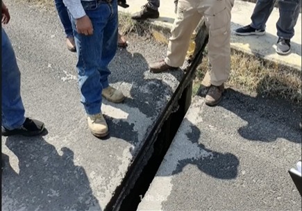 Separación de 20 centímetros en El Polvorín